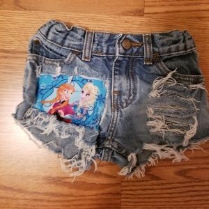 Frozen Custom Made Denim Shorts